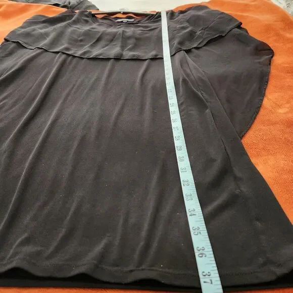 Glamour Night Dress Size 8 Attached Sheer Cape Stretch Cocktail Dress - Picture 3 of 13